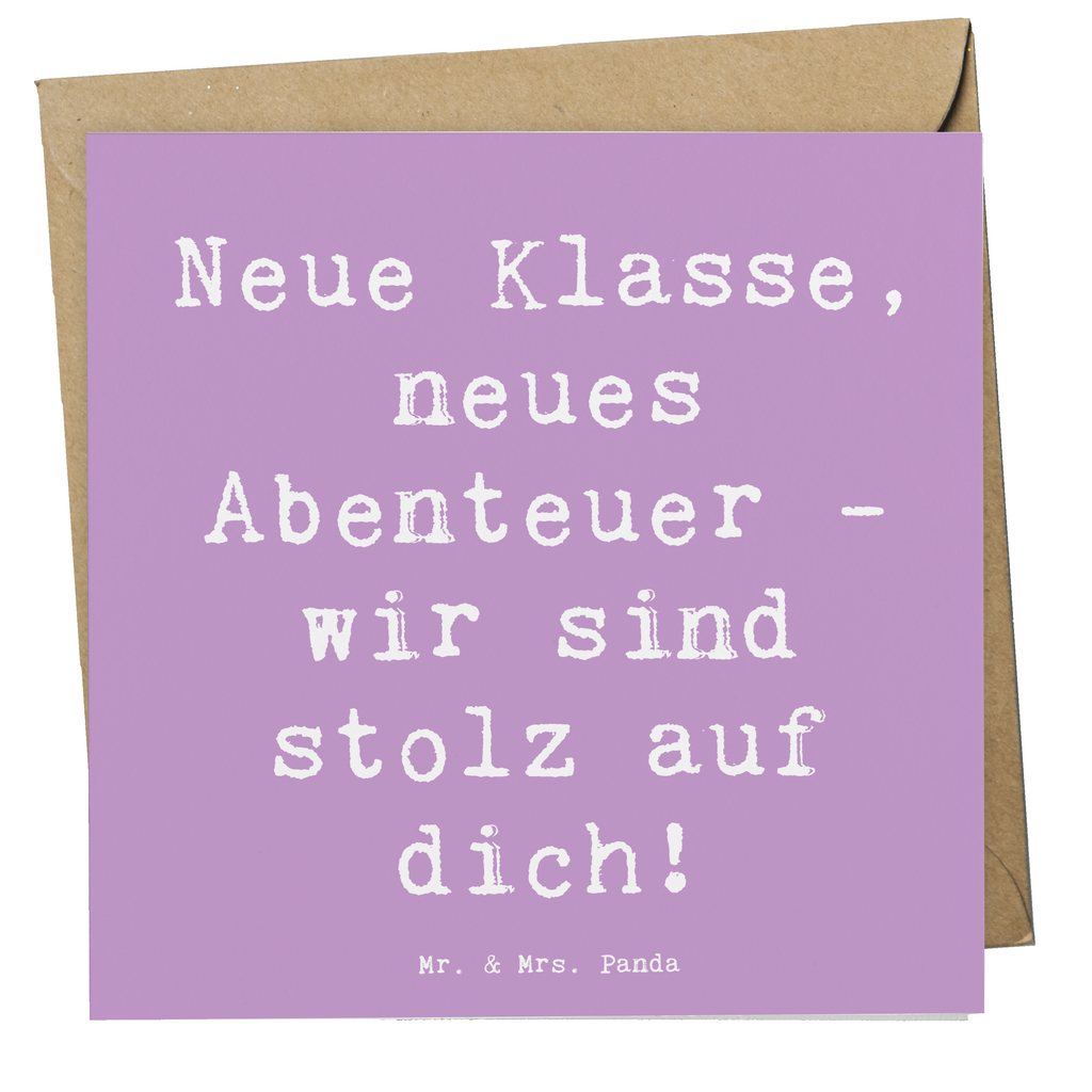 Deluxe Karte Spruch Erster Schultag Abenteuer Karte, Grußkarte, Klappkarte, Einladungskarte, Glückwunschkarte, Hochzeitskarte, Geburtstagskarte, Hochwertige Grußkarte, Hochwertige Klappkarte