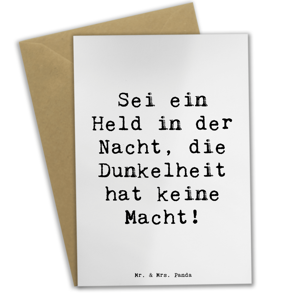 Grußkarte Spruch Angst vor Dunkelheit überwinden Grußkarte, Klappkarte, Einladungskarte, Glückwunschkarte, Hochzeitskarte, Geburtstagskarte, Karte, Ansichtskarten