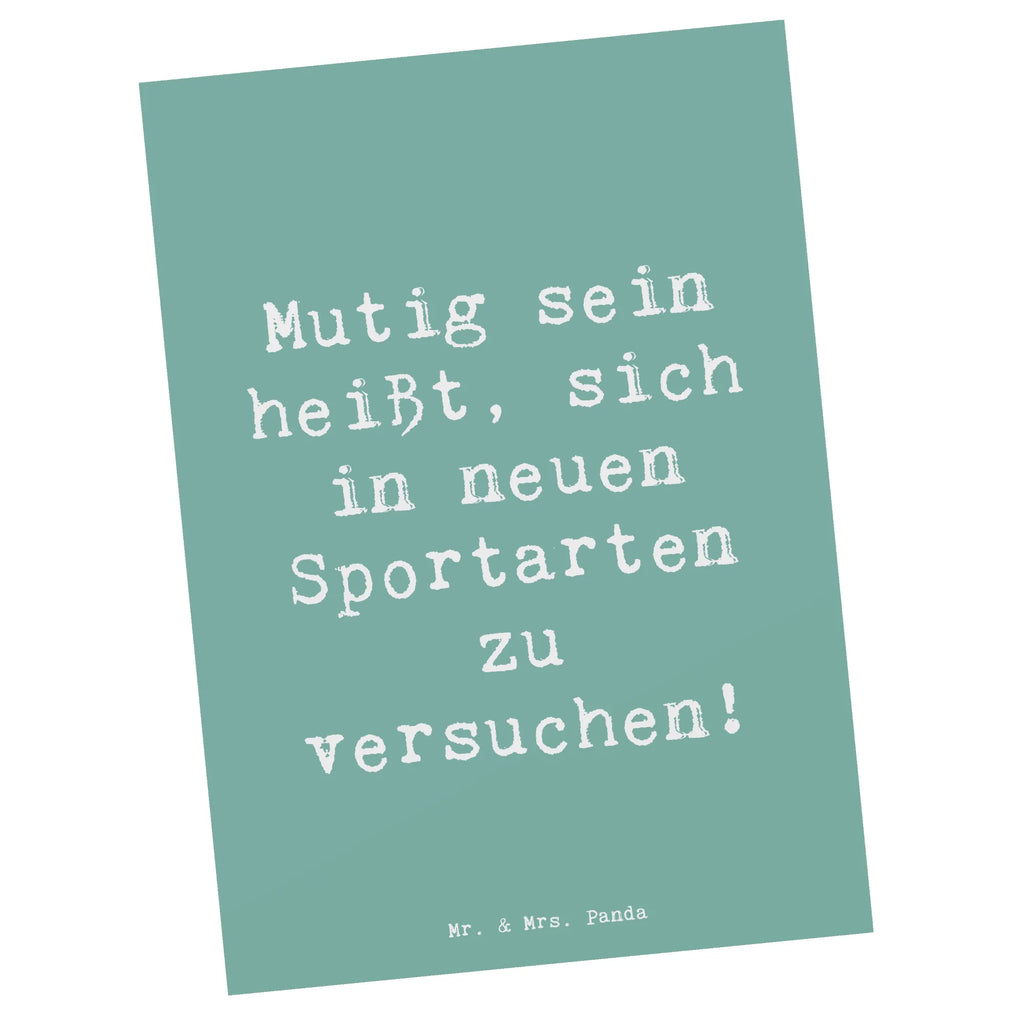 Postkarte Spruch Neue Sportart versuchen Postkarte, Karte, Geschenkkarte, Grußkarte, Einladung, Ansichtskarte, Geburtstagskarte, Einladungskarte, Dankeskarte, Ansichtskarten, Einladung Geburtstag, Einladungskarten Geburtstag