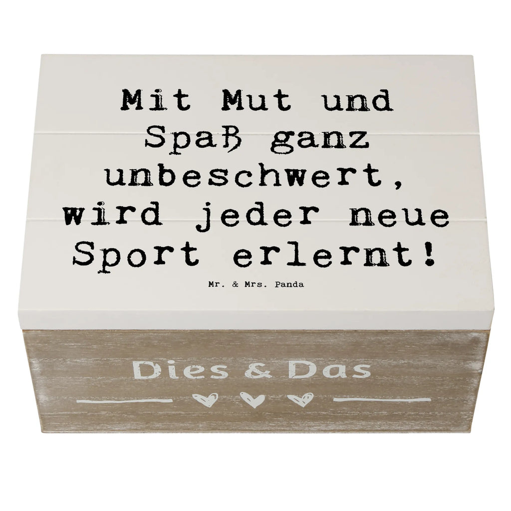 Holzkiste Spruch Neue Sportart versuchen Holzkiste, Kiste, Schatzkiste, Truhe, Schatulle, XXL, Erinnerungsbox, Erinnerungskiste, Dekokiste, Aufbewahrungsbox, Geschenkbox, Geschenkdose