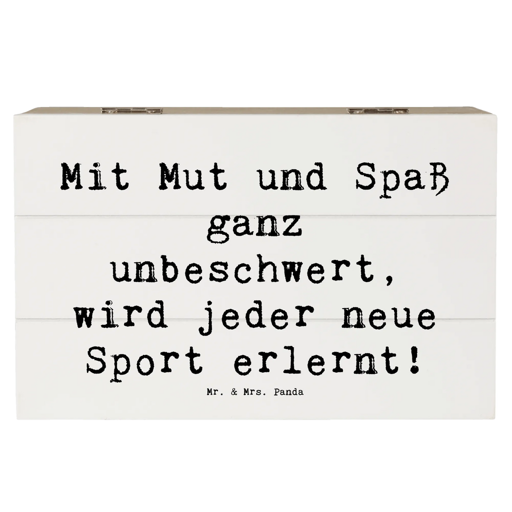 Holzkiste Spruch Neue Sportart versuchen Holzkiste, Kiste, Schatzkiste, Truhe, Schatulle, XXL, Erinnerungsbox, Erinnerungskiste, Dekokiste, Aufbewahrungsbox, Geschenkbox, Geschenkdose