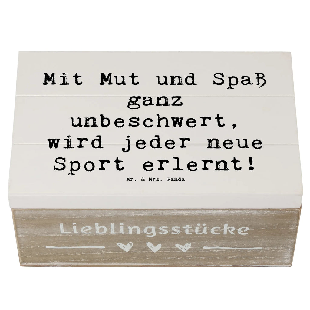 Holzkiste Spruch Neue Sportart versuchen Holzkiste, Kiste, Schatzkiste, Truhe, Schatulle, XXL, Erinnerungsbox, Erinnerungskiste, Dekokiste, Aufbewahrungsbox, Geschenkbox, Geschenkdose