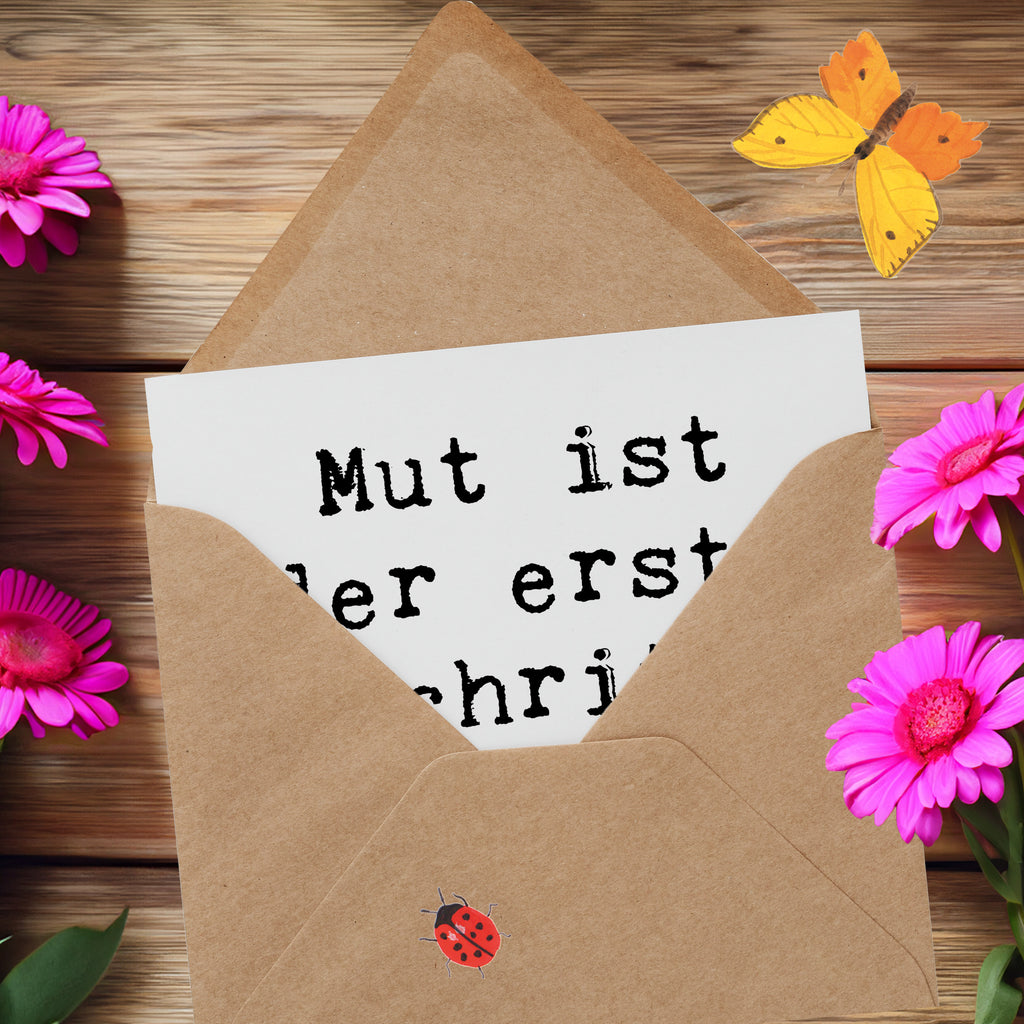 Deluxe Karte Spruch Sich in einer neuen Sportart versuchen Karte, Grußkarte, Klappkarte, Einladungskarte, Glückwunschkarte, Hochzeitskarte, Geburtstagskarte, Hochwertige Grußkarte, Hochwertige Klappkarte