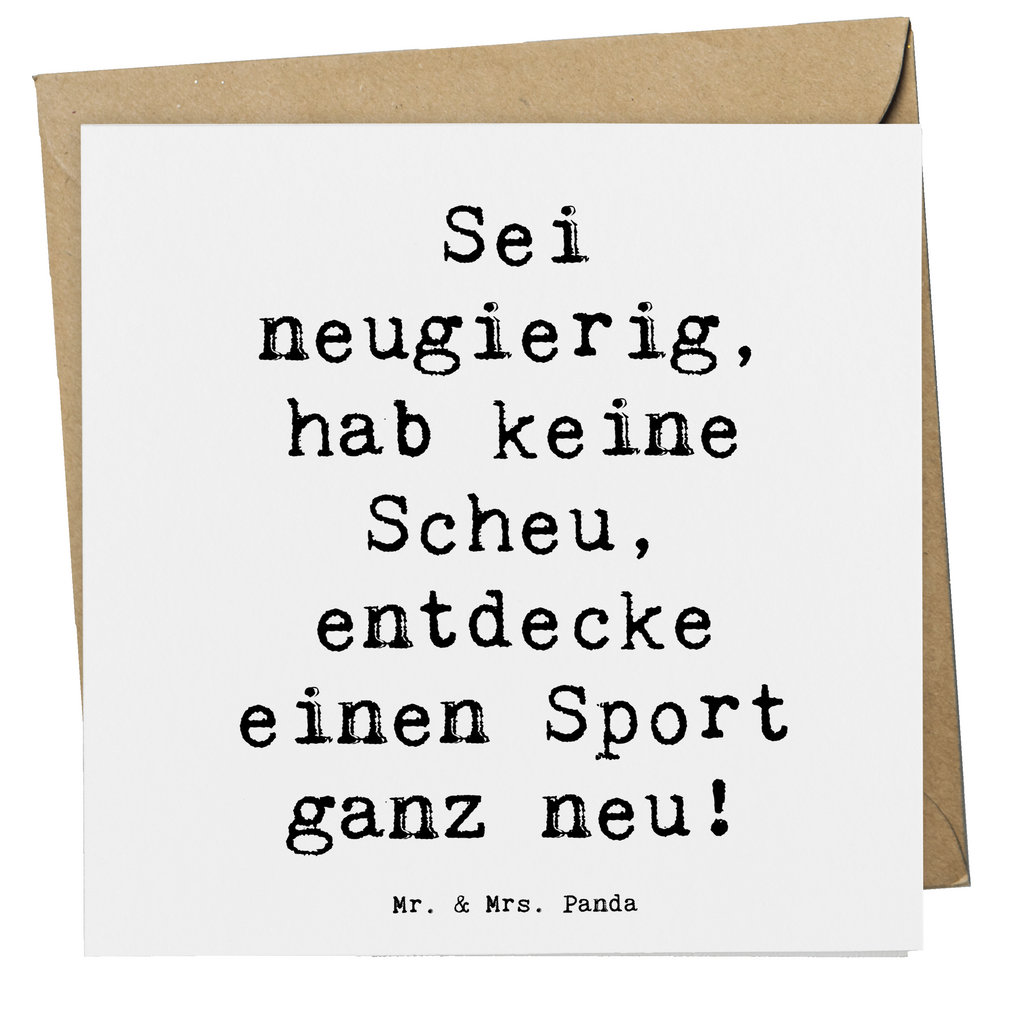 Deluxe Karte Spruch Neuer Sport Karte, Grußkarte, Klappkarte, Einladungskarte, Glückwunschkarte, Hochzeitskarte, Geburtstagskarte, Hochwertige Grußkarte, Hochwertige Klappkarte