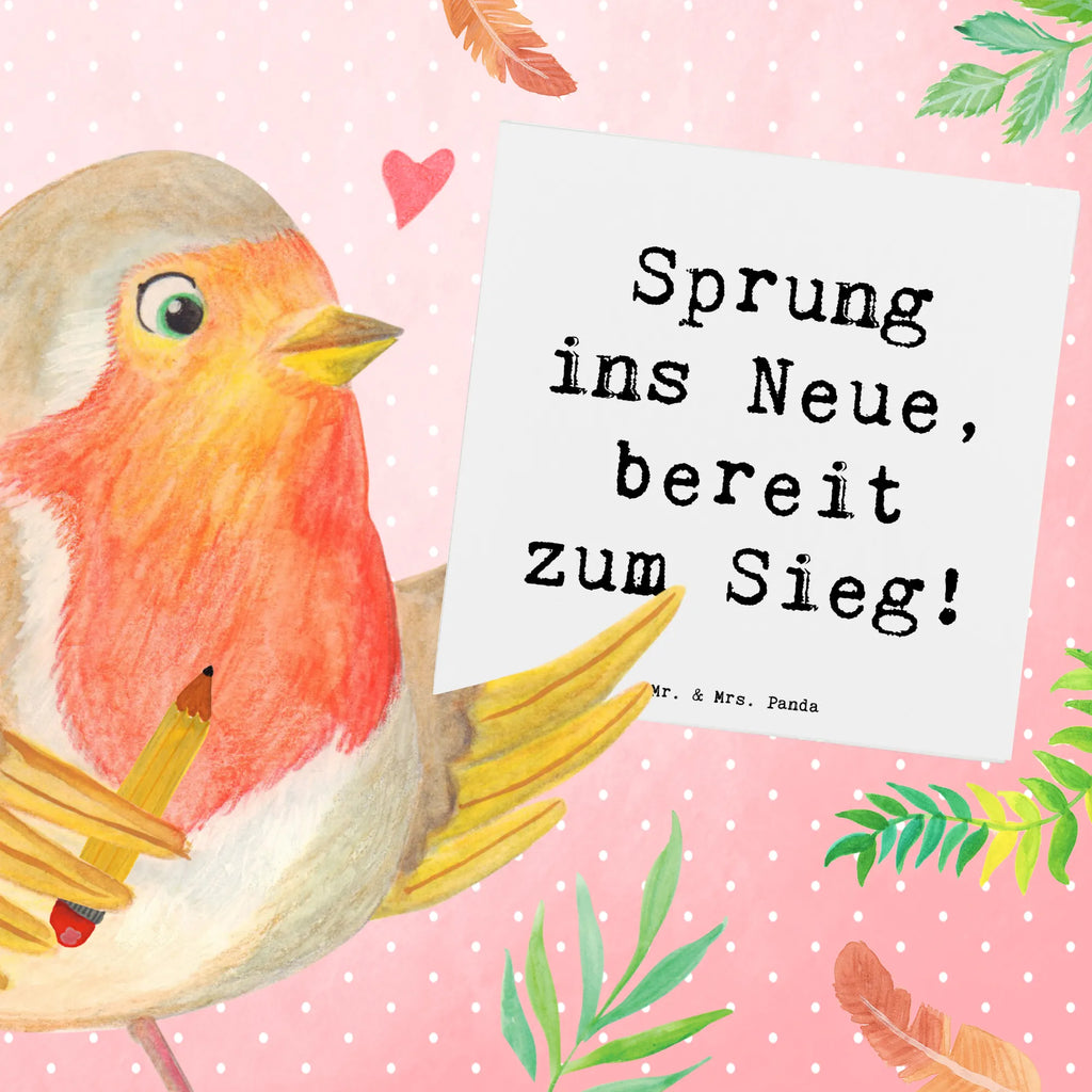 Deluxe Karte Spruch Sich in einer neuen Sportart versuchen Karte, Grußkarte, Klappkarte, Einladungskarte, Glückwunschkarte, Hochzeitskarte, Geburtstagskarte, Hochwertige Grußkarte, Hochwertige Klappkarte