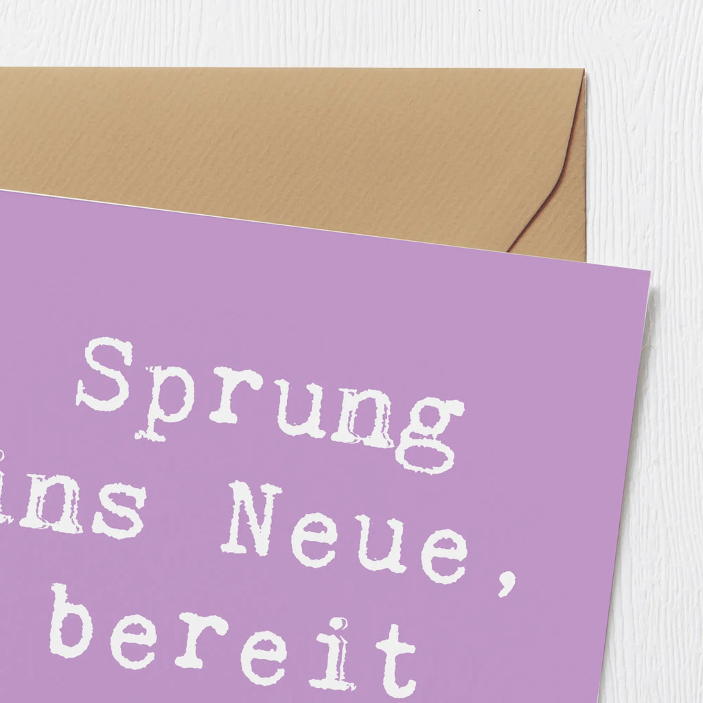 Deluxe Karte Spruch Sich in einer neuen Sportart versuchen Karte, Grußkarte, Klappkarte, Einladungskarte, Glückwunschkarte, Hochzeitskarte, Geburtstagskarte, Hochwertige Grußkarte, Hochwertige Klappkarte