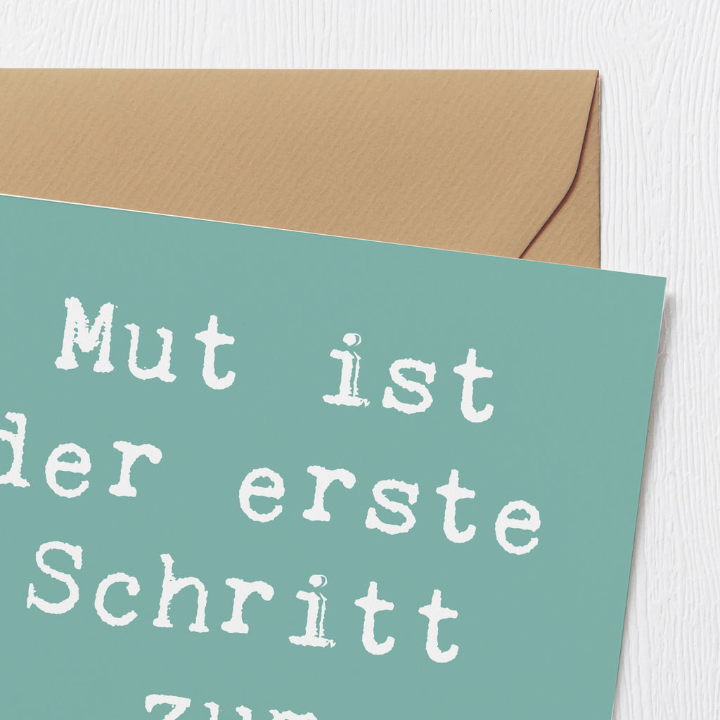 Deluxe Karte Spruch Sich in einer neuen Sportart versuchen Karte, Grußkarte, Klappkarte, Einladungskarte, Glückwunschkarte, Hochzeitskarte, Geburtstagskarte, Hochwertige Grußkarte, Hochwertige Klappkarte