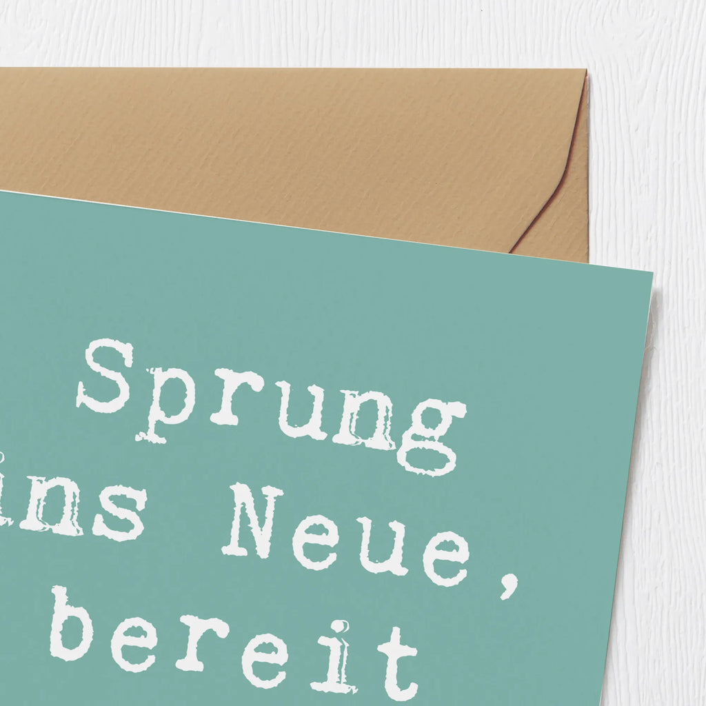 Deluxe Karte Spruch Sich in einer neuen Sportart versuchen Karte, Grußkarte, Klappkarte, Einladungskarte, Glückwunschkarte, Hochzeitskarte, Geburtstagskarte, Hochwertige Grußkarte, Hochwertige Klappkarte