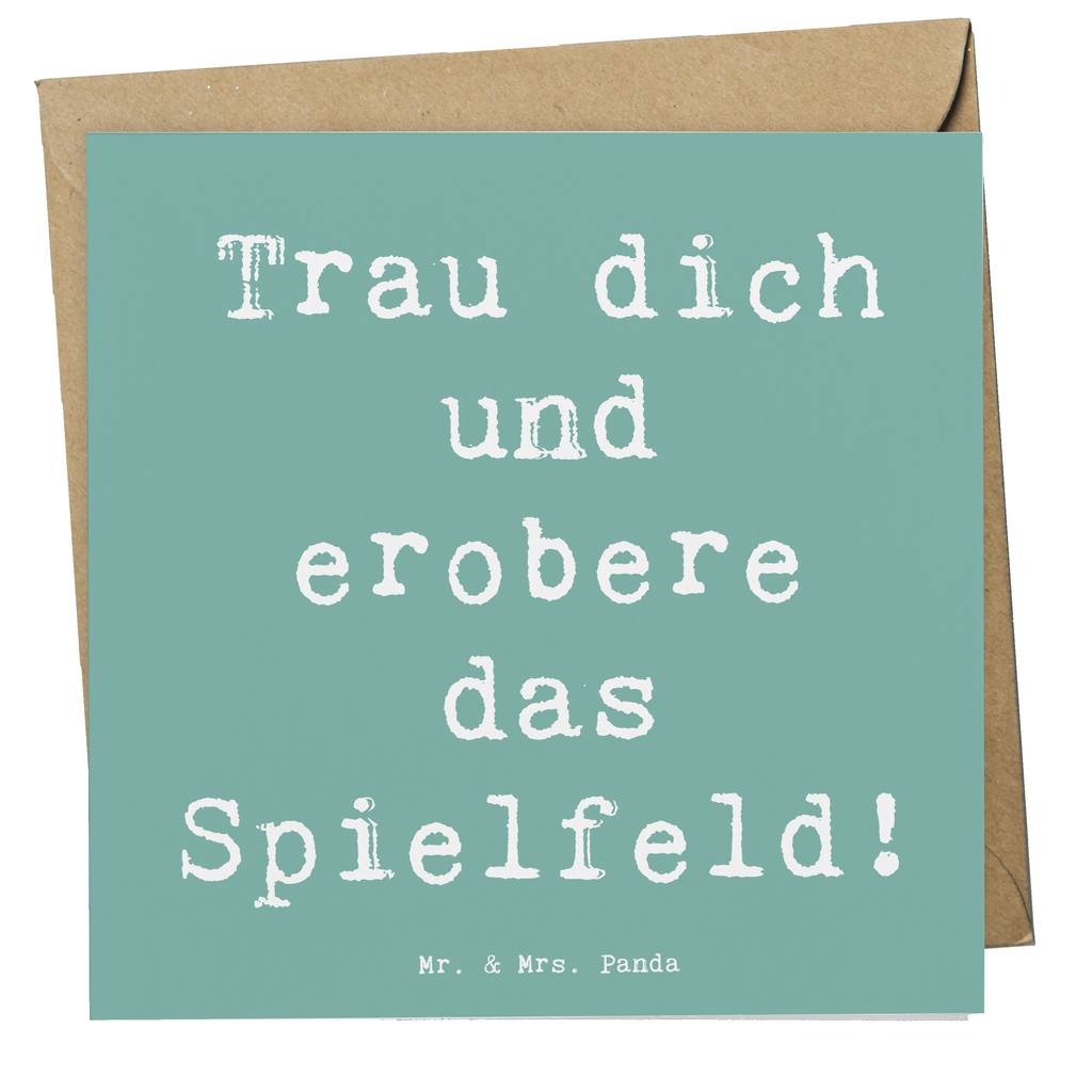 Deluxe Karte Spruch Neue Sportart Mut Karte, Grußkarte, Klappkarte, Einladungskarte, Glückwunschkarte, Hochzeitskarte, Geburtstagskarte, Hochwertige Grußkarte, Hochwertige Klappkarte