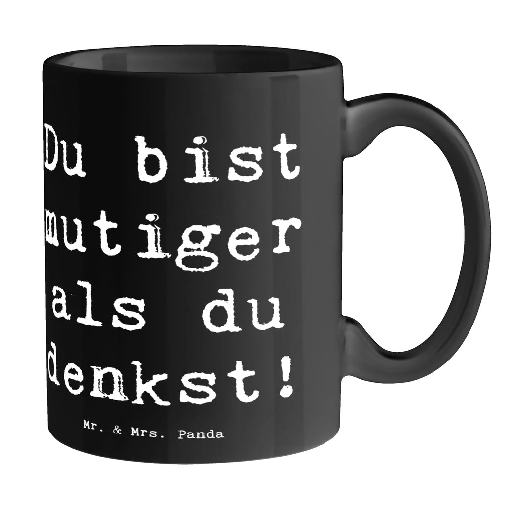 Tasse Spruch Alleine schlafen lernen Mutiger als gedacht Tasse, Kaffeetasse, Teetasse, Becher, Kaffeebecher, Teebecher, Keramiktasse, Porzellantasse, Büro Tasse, Geschenk Tasse, Tasse Sprüche, Tasse Motive, Kaffeetassen, Tasse bedrucken, Designer Tasse, Cappuccino Tassen, Schöne Teetassen