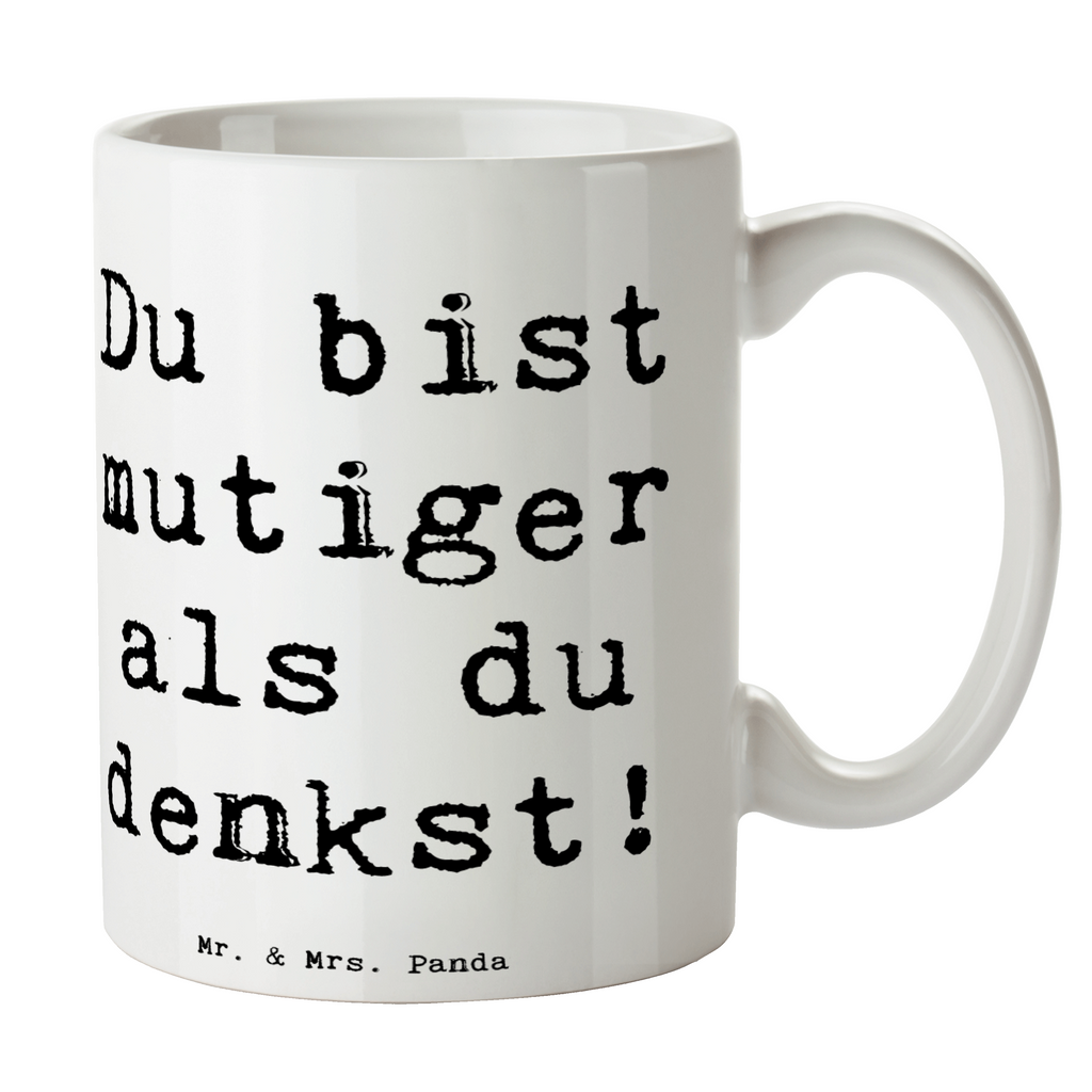 Tasse Spruch Alleine schlafen lernen Mutiger als gedacht Tasse, Kaffeetasse, Teetasse, Becher, Kaffeebecher, Teebecher, Keramiktasse, Porzellantasse, Büro Tasse, Geschenk Tasse, Tasse Sprüche, Tasse Motive, Kaffeetassen, Tasse bedrucken, Designer Tasse, Cappuccino Tassen, Schöne Teetassen