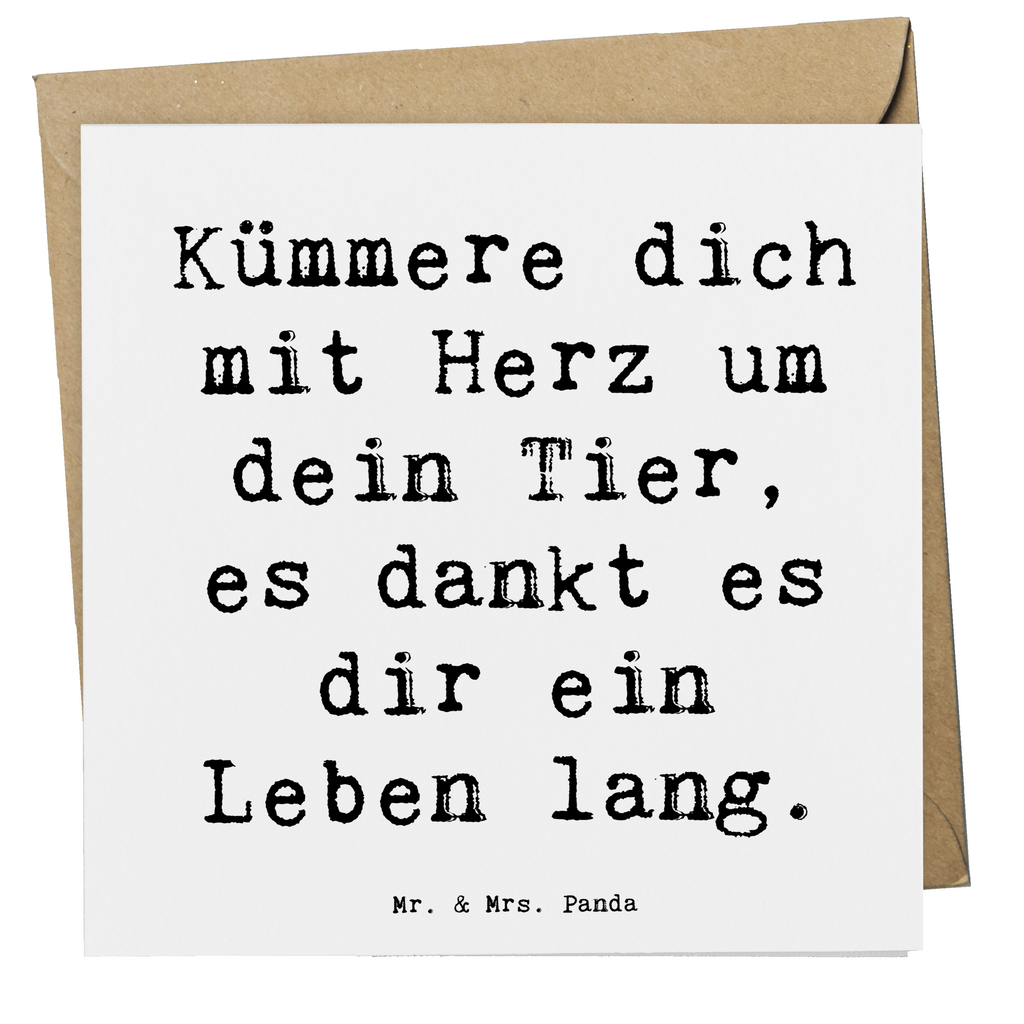 Deluxe Karte Spruch Haustiere pflegen Karte, Grußkarte, Klappkarte, Einladungskarte, Glückwunschkarte, Hochzeitskarte, Geburtstagskarte, Hochwertige Grußkarte, Hochwertige Klappkarte