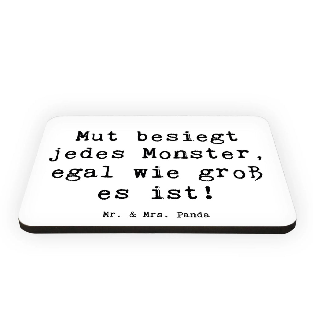 Magnet Spruch Ängste vor Monstern besiegen Kühlschrankmagnet, Pinnwandmagnet, Souvenir Magnet, Motivmagnete, Dekomagnet, Whiteboard Magnet, Notiz Magnet, Kühlschrank Dekoration