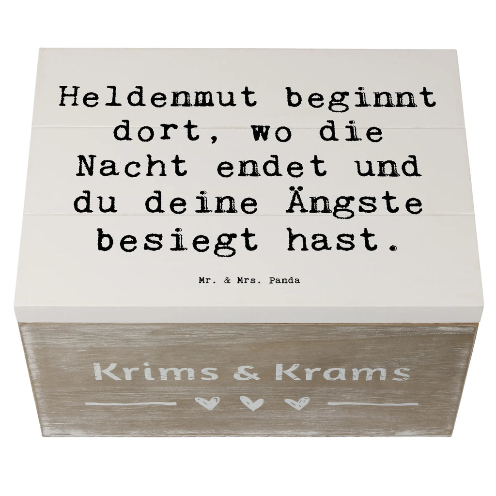 Holzkiste Spruch Ängste vor Monstern besiegen Holzkiste, Kiste, Schatzkiste, Truhe, Schatulle, XXL, Erinnerungsbox, Erinnerungskiste, Dekokiste, Aufbewahrungsbox, Geschenkbox, Geschenkdose