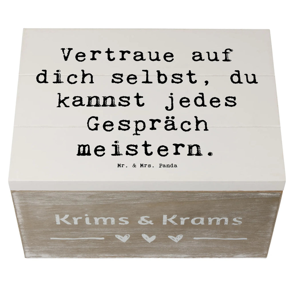 Holzkiste Spruch Ein schwieriges Gespräch führen Holzkiste, Kiste, Schatzkiste, Truhe, Schatulle, XXL, Erinnerungsbox, Erinnerungskiste, Dekokiste, Aufbewahrungsbox, Geschenkbox, Geschenkdose