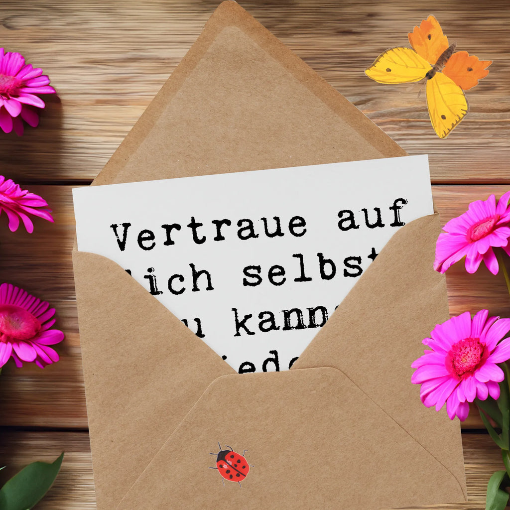 Deluxe Karte Spruch Ein schwieriges Gespräch führen Karte, Grußkarte, Klappkarte, Einladungskarte, Glückwunschkarte, Hochzeitskarte, Geburtstagskarte, Hochwertige Grußkarte, Hochwertige Klappkarte