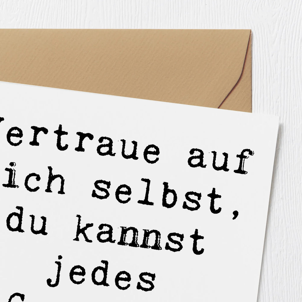 Deluxe Karte Spruch Ein schwieriges Gespräch führen Karte, Grußkarte, Klappkarte, Einladungskarte, Glückwunschkarte, Hochzeitskarte, Geburtstagskarte, Hochwertige Grußkarte, Hochwertige Klappkarte