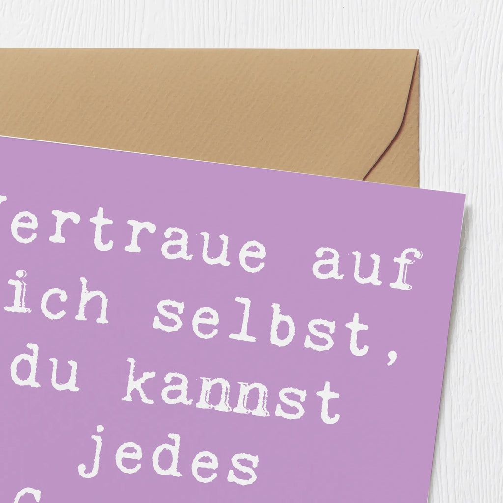 Deluxe Karte Spruch Ein schwieriges Gespräch führen Karte, Grußkarte, Klappkarte, Einladungskarte, Glückwunschkarte, Hochzeitskarte, Geburtstagskarte, Hochwertige Grußkarte, Hochwertige Klappkarte