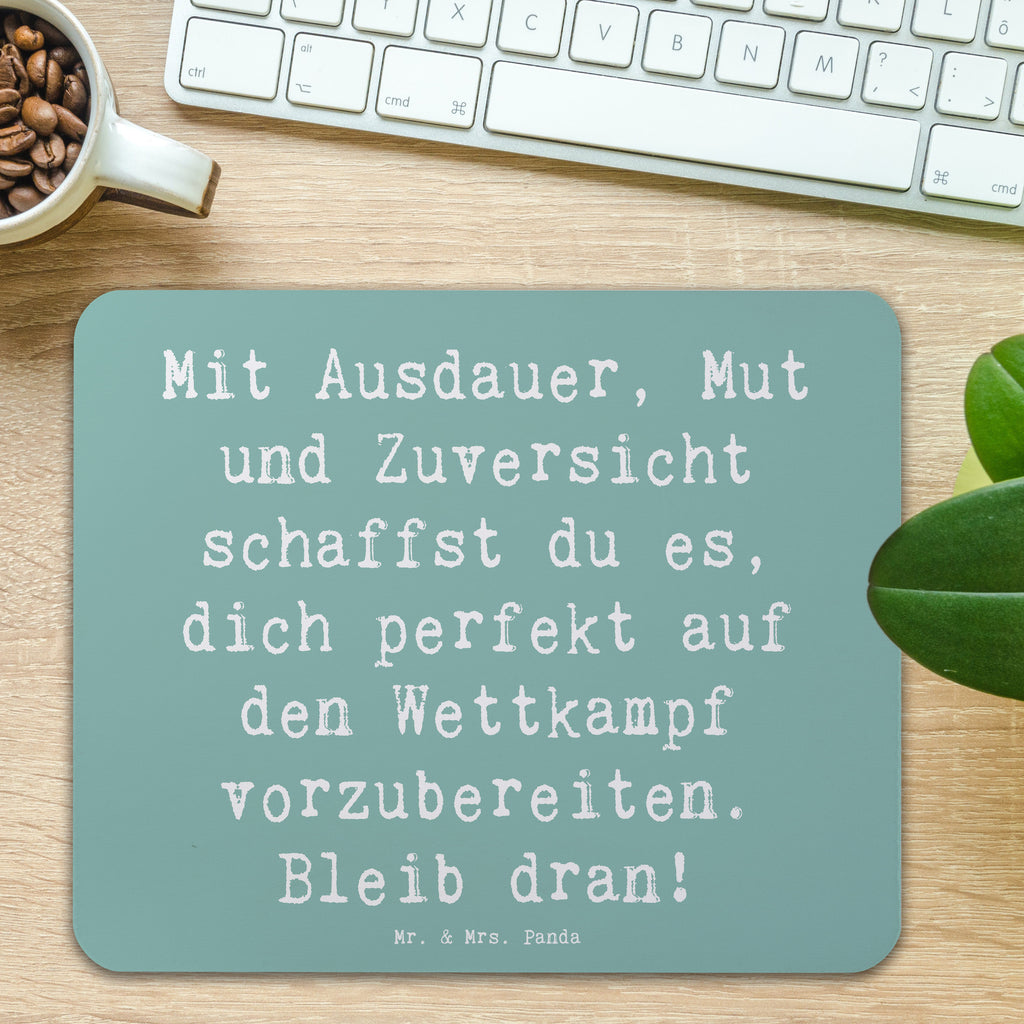 Mauspad Spruch Wettkampfvorbereitung meistern Mousepad, Computer zubehör, Büroausstattung, PC Zubehör, Arbeitszimmer, Mauspad, Einzigartiges Mauspad, Designer Mauspad, Mausunterlage, Mauspad Büro