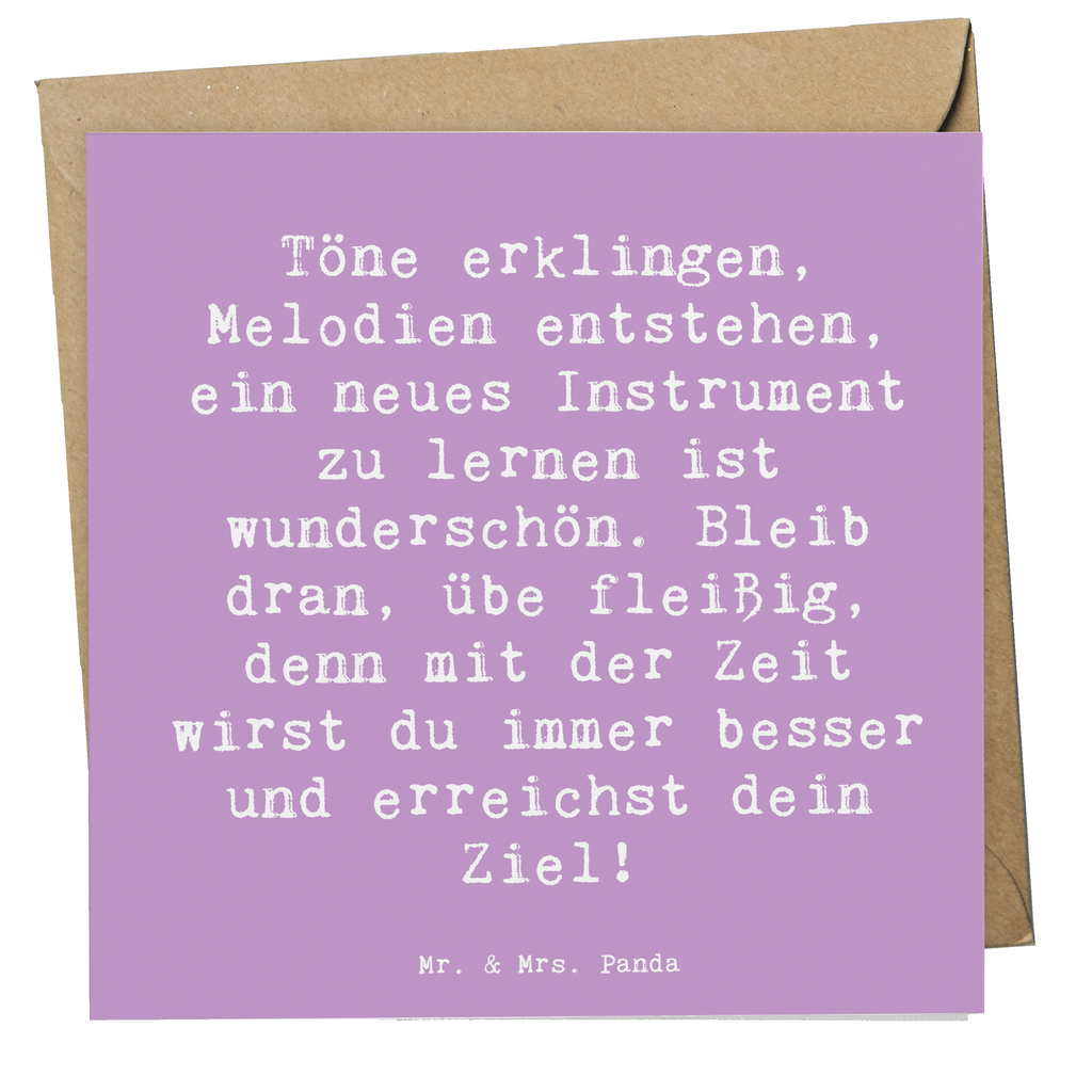 Deluxe Karte Spruch Ein neues Musikinstrument lernen Karte, Grußkarte, Klappkarte, Einladungskarte, Glückwunschkarte, Hochzeitskarte, Geburtstagskarte, Hochwertige Grußkarte, Hochwertige Klappkarte