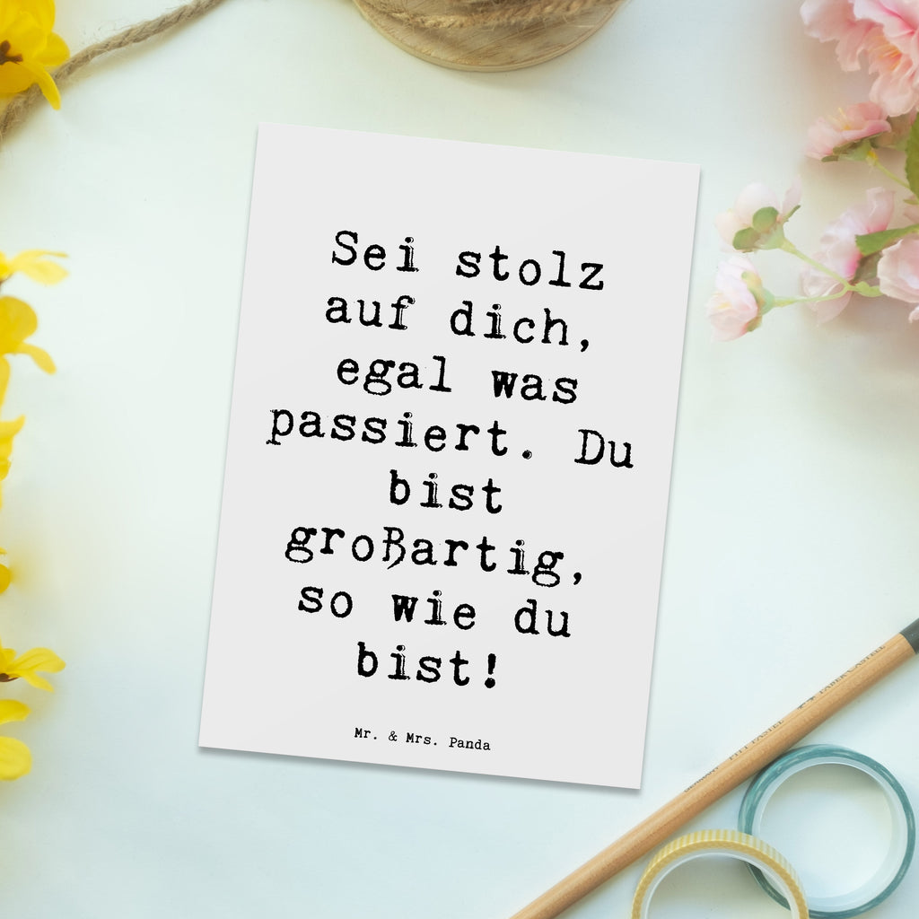 Postkarte Spruch Mit Enttäuschungen umgehen Stolz Postkarte, Karte, Geschenkkarte, Grußkarte, Einladung, Ansichtskarte, Geburtstagskarte, Einladungskarte, Dankeskarte, Ansichtskarten, Einladung Geburtstag, Einladungskarten Geburtstag