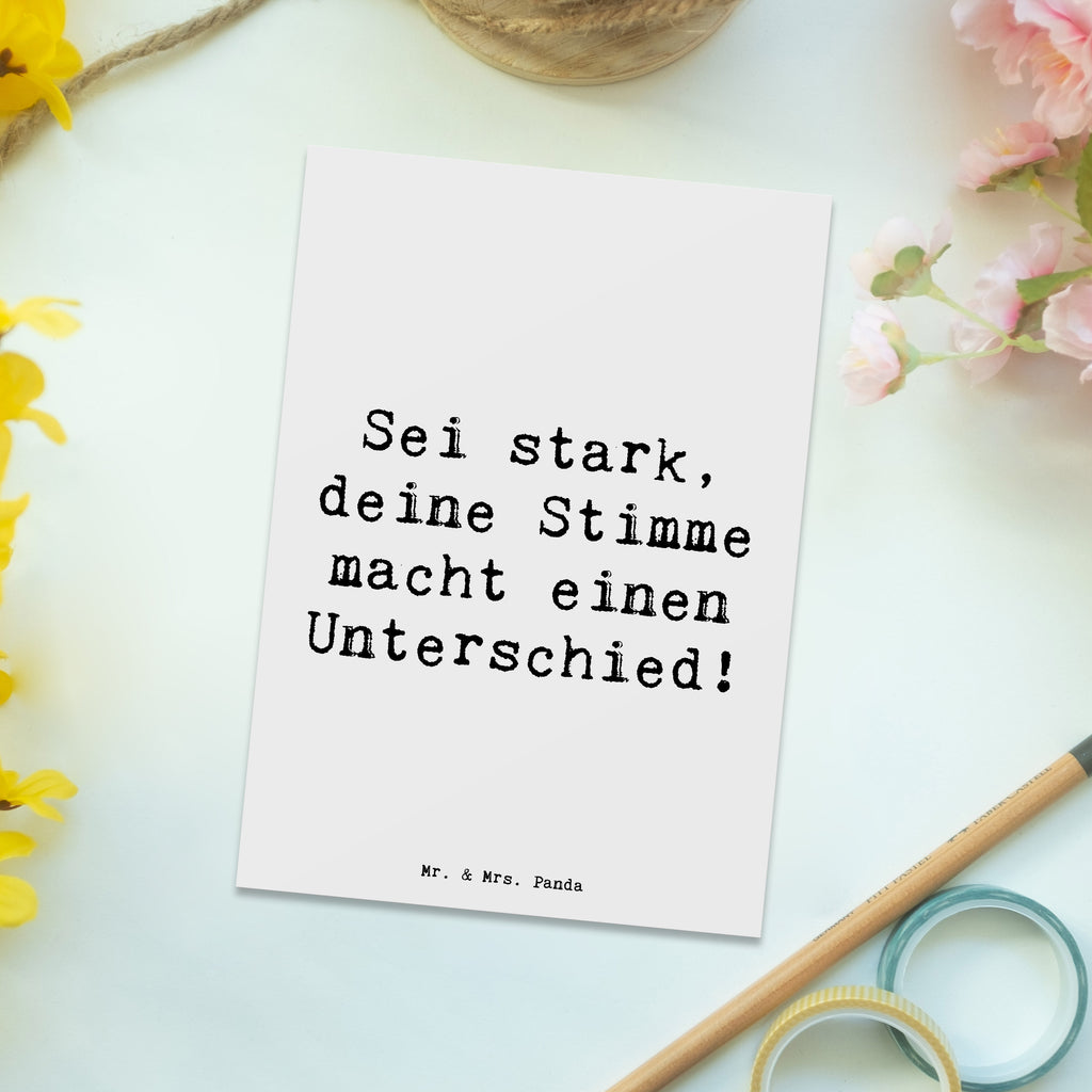 Postkarte Spruch Deine Stimme zählt Postkarte, Karte, Geschenkkarte, Grußkarte, Einladung, Ansichtskarte, Geburtstagskarte, Einladungskarte, Dankeskarte, Ansichtskarten, Einladung Geburtstag, Einladungskarten Geburtstag