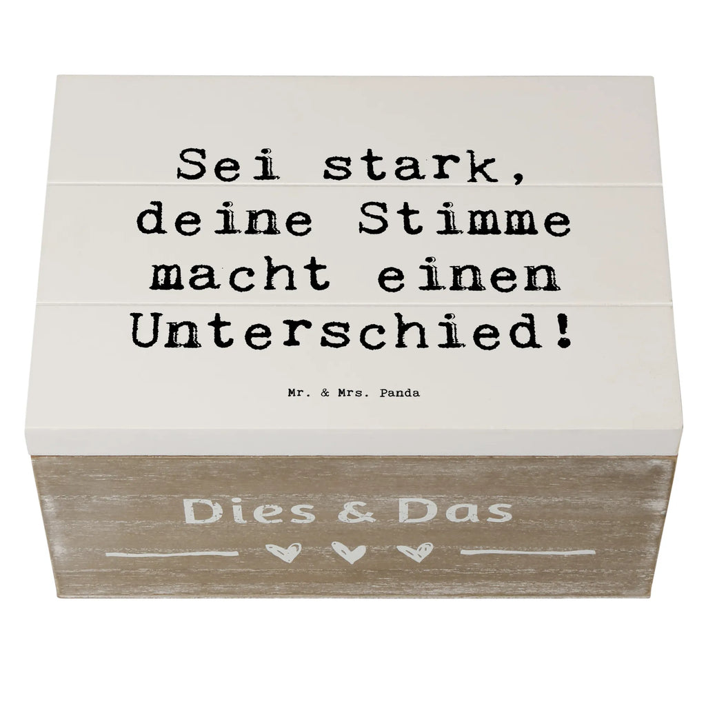 Holzkiste Spruch Deine Stimme zählt Holzkiste, Kiste, Schatzkiste, Truhe, Schatulle, XXL, Erinnerungsbox, Erinnerungskiste, Dekokiste, Aufbewahrungsbox, Geschenkbox, Geschenkdose