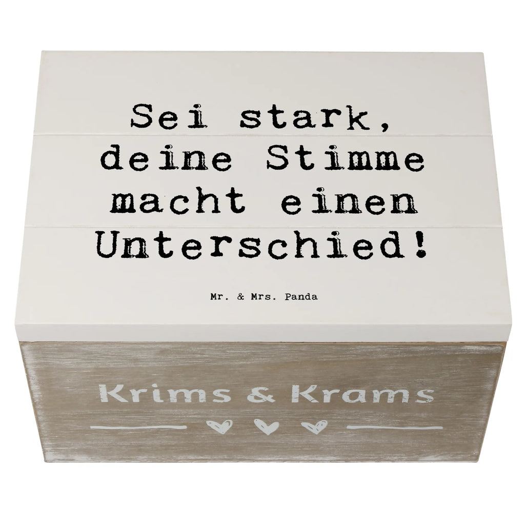 Holzkiste Spruch Deine Stimme zählt Holzkiste, Kiste, Schatzkiste, Truhe, Schatulle, XXL, Erinnerungsbox, Erinnerungskiste, Dekokiste, Aufbewahrungsbox, Geschenkbox, Geschenkdose