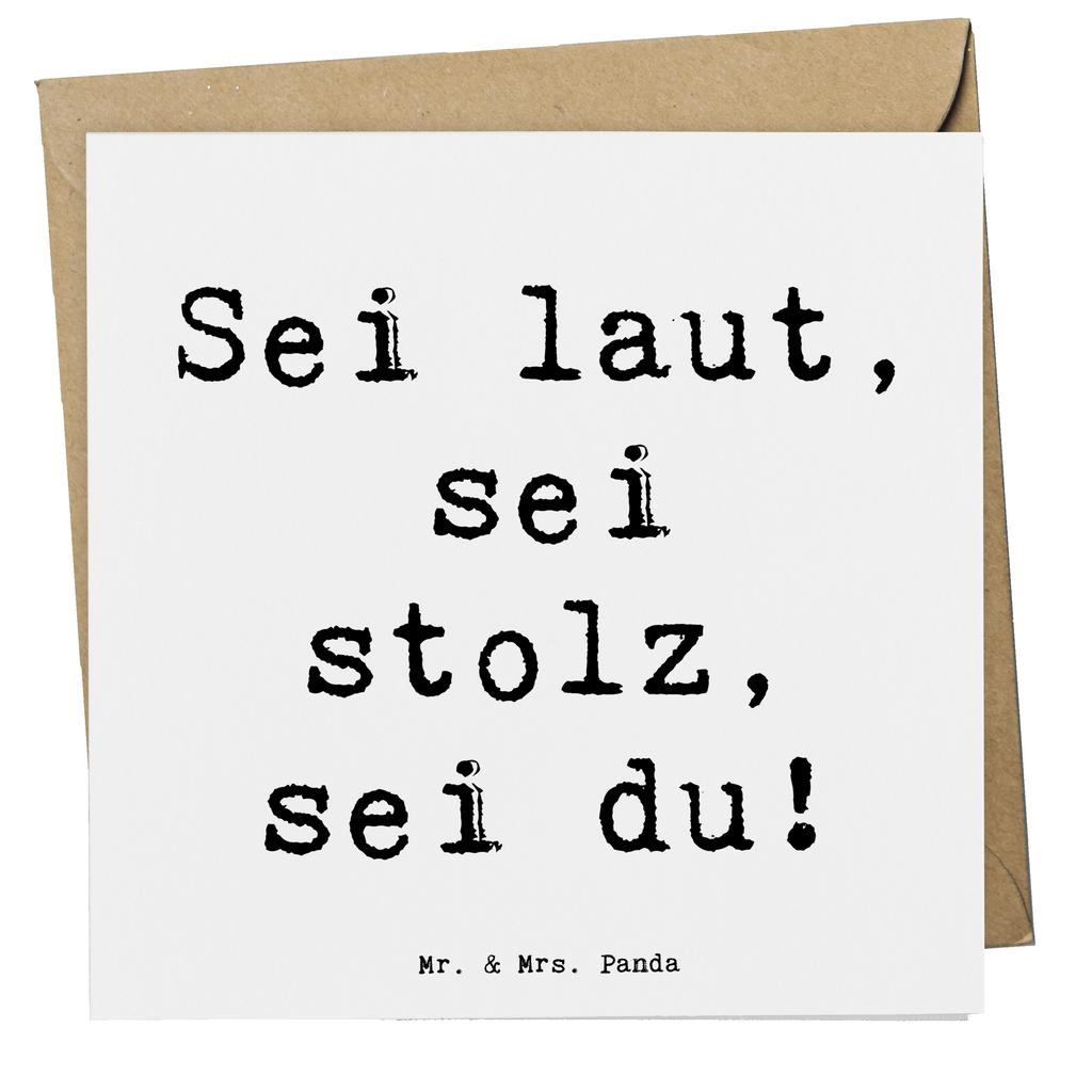 Deluxe Karte Spruch Sei du Mutig Karte, Grußkarte, Klappkarte, Einladungskarte, Glückwunschkarte, Hochzeitskarte, Geburtstagskarte, Hochwertige Grußkarte, Hochwertige Klappkarte