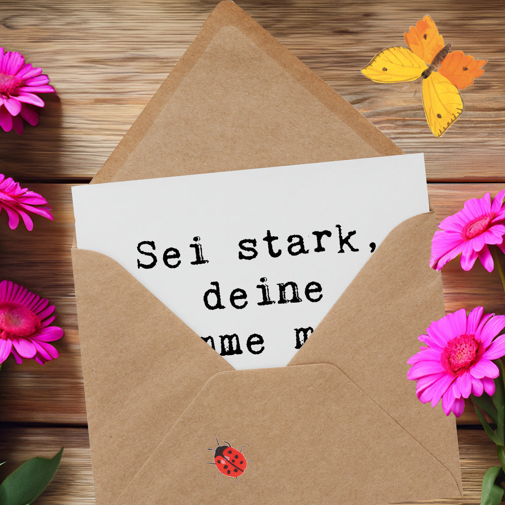 Deluxe Karte Spruch Deine Stimme zählt Karte, Grußkarte, Klappkarte, Einladungskarte, Glückwunschkarte, Hochzeitskarte, Geburtstagskarte, Hochwertige Grußkarte, Hochwertige Klappkarte