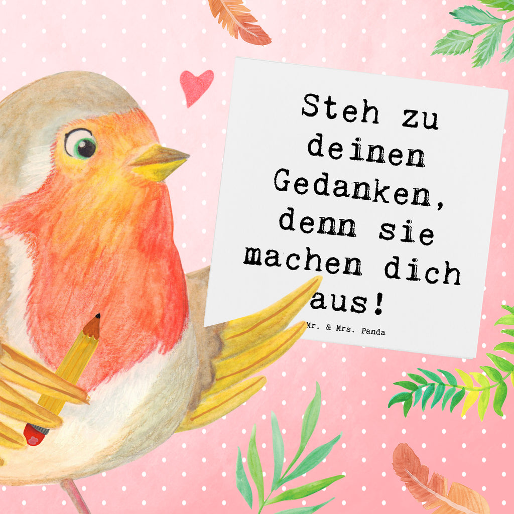 Deluxe Karte Spruch Mutig zu seinen Meinungen stehen Karte, Grußkarte, Klappkarte, Einladungskarte, Glückwunschkarte, Hochzeitskarte, Geburtstagskarte, Hochwertige Grußkarte, Hochwertige Klappkarte