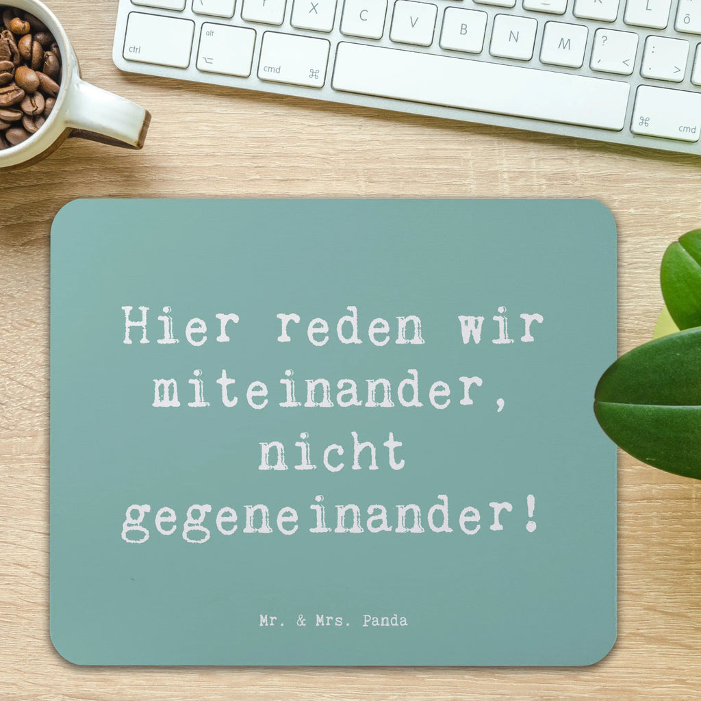 Mauspad Spruch Konflikte friedlich lösen Mousepad, Computer zubehör, Büroausstattung, PC Zubehör, Arbeitszimmer, Mauspad, Einzigartiges Mauspad, Designer Mauspad, Mausunterlage, Mauspad Büro