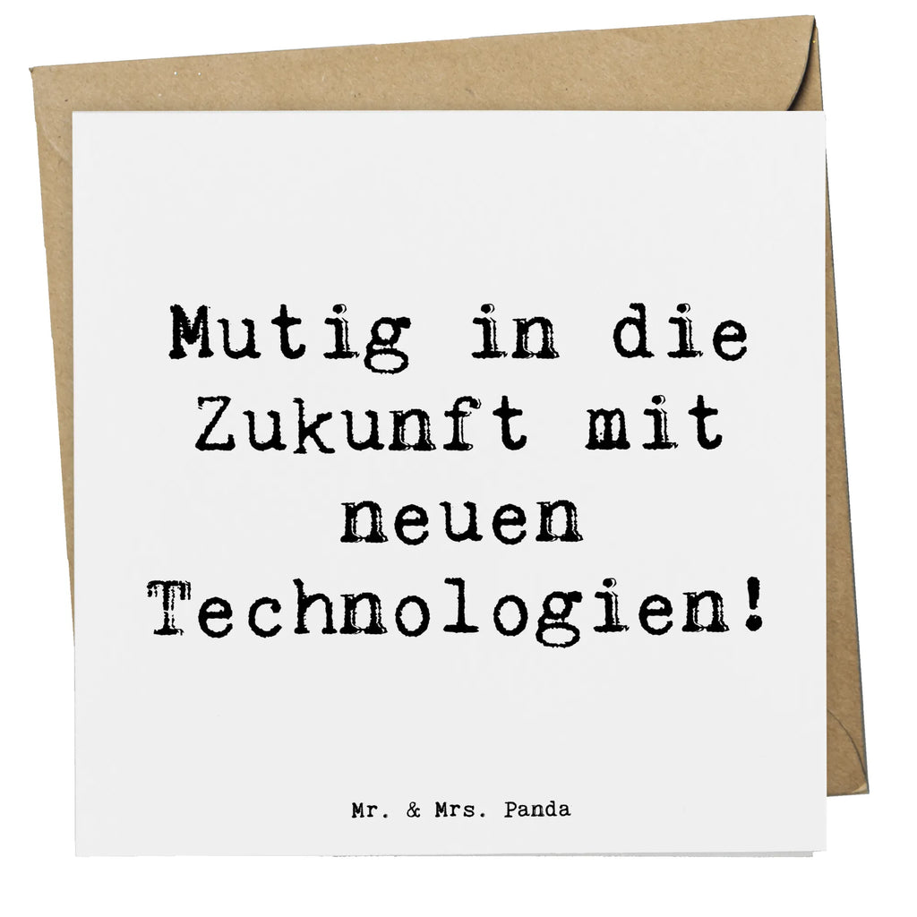 Deluxe Karte Spruch Neuen Technologien begegnen Karte, Grußkarte, Klappkarte, Einladungskarte, Glückwunschkarte, Hochzeitskarte, Geburtstagskarte, Hochwertige Grußkarte, Hochwertige Klappkarte