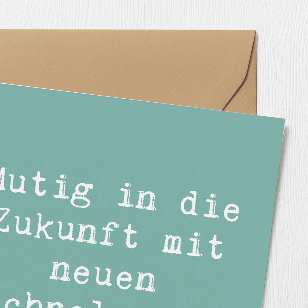 Deluxe Karte Spruch Neuen Technologien begegnen Karte, Grußkarte, Klappkarte, Einladungskarte, Glückwunschkarte, Hochzeitskarte, Geburtstagskarte, Hochwertige Grußkarte, Hochwertige Klappkarte