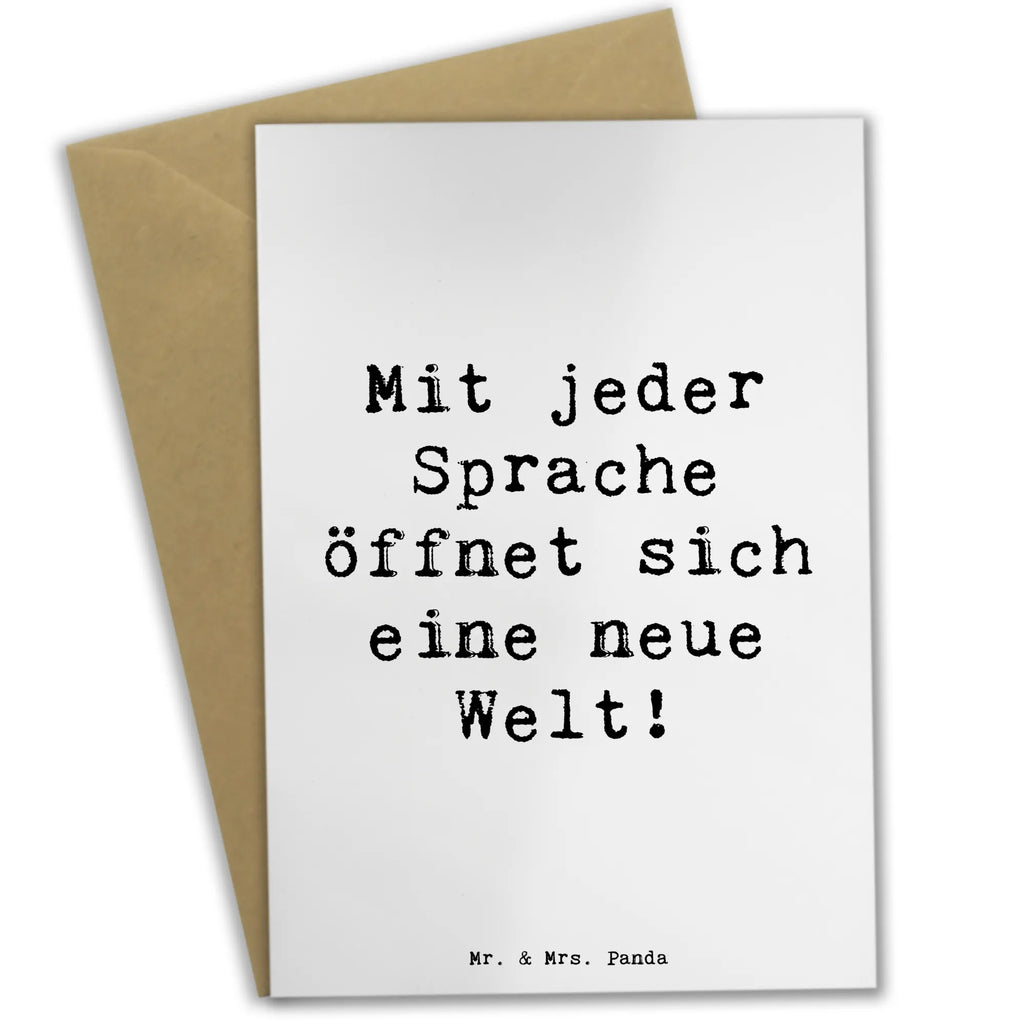 Grußkarte Spruch Sprachen lernen Grußkarte, Klappkarte, Einladungskarte, Glückwunschkarte, Hochzeitskarte, Geburtstagskarte, Karte, Ansichtskarten