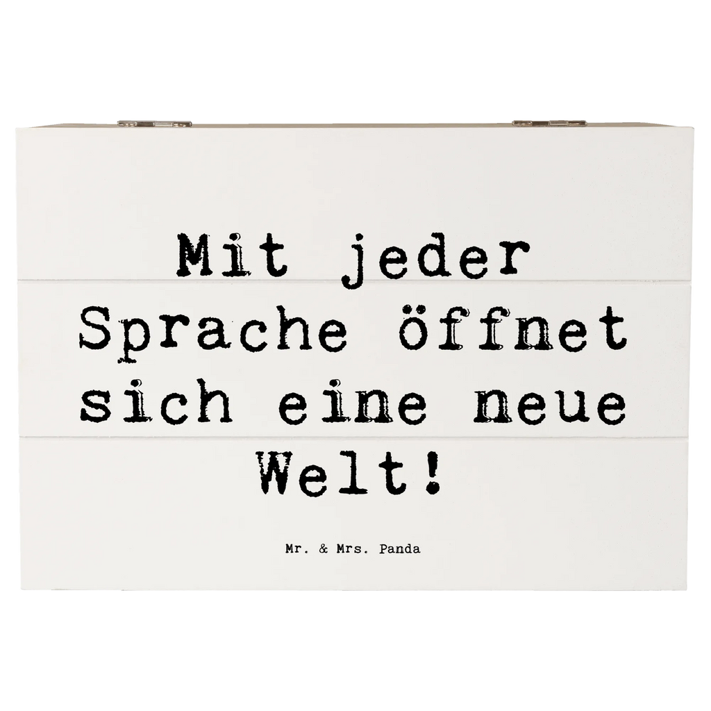 Holzkiste Spruch Sprachen lernen Holzkiste, Kiste, Schatzkiste, Truhe, Schatulle, XXL, Erinnerungsbox, Erinnerungskiste, Dekokiste, Aufbewahrungsbox, Geschenkbox, Geschenkdose