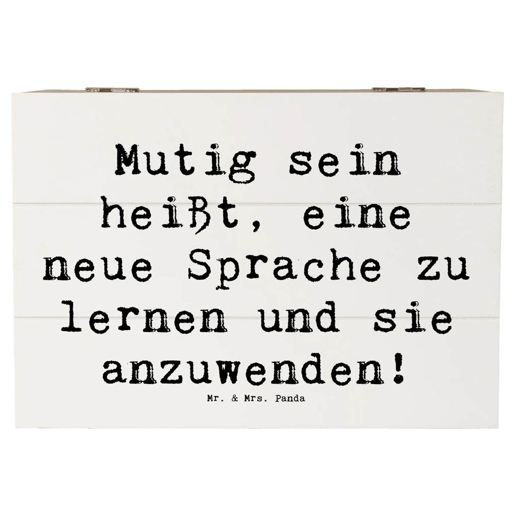 Holzkiste Spruch Sprachen Lernen und Anwenden Holzkiste, Kiste, Schatzkiste, Truhe, Schatulle, XXL, Erinnerungsbox, Erinnerungskiste, Dekokiste, Aufbewahrungsbox, Geschenkbox, Geschenkdose