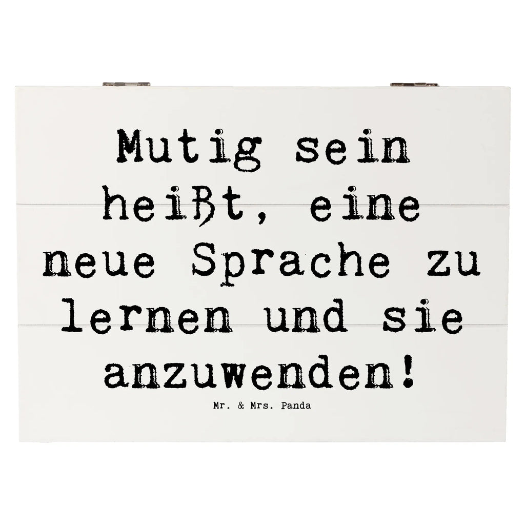 Holzkiste Spruch Sprachen Lernen und Anwenden Holzkiste, Kiste, Schatzkiste, Truhe, Schatulle, XXL, Erinnerungsbox, Erinnerungskiste, Dekokiste, Aufbewahrungsbox, Geschenkbox, Geschenkdose