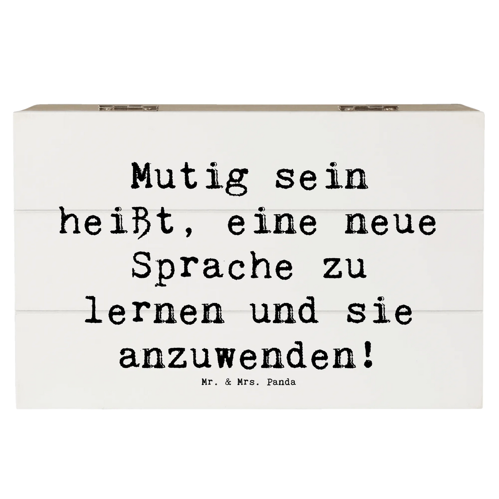 Holzkiste Spruch Sprachen Lernen und Anwenden Holzkiste, Kiste, Schatzkiste, Truhe, Schatulle, XXL, Erinnerungsbox, Erinnerungskiste, Dekokiste, Aufbewahrungsbox, Geschenkbox, Geschenkdose