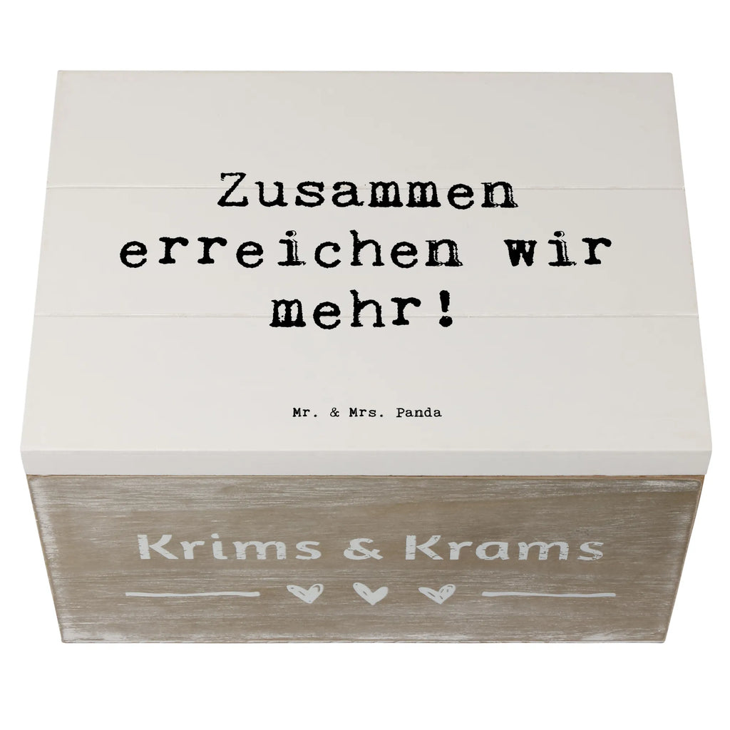 Holzkiste Spruch Im Team zusammenarbeiten Holzkiste, Kiste, Schatzkiste, Truhe, Schatulle, XXL, Erinnerungsbox, Erinnerungskiste, Dekokiste, Aufbewahrungsbox, Geschenkbox, Geschenkdose