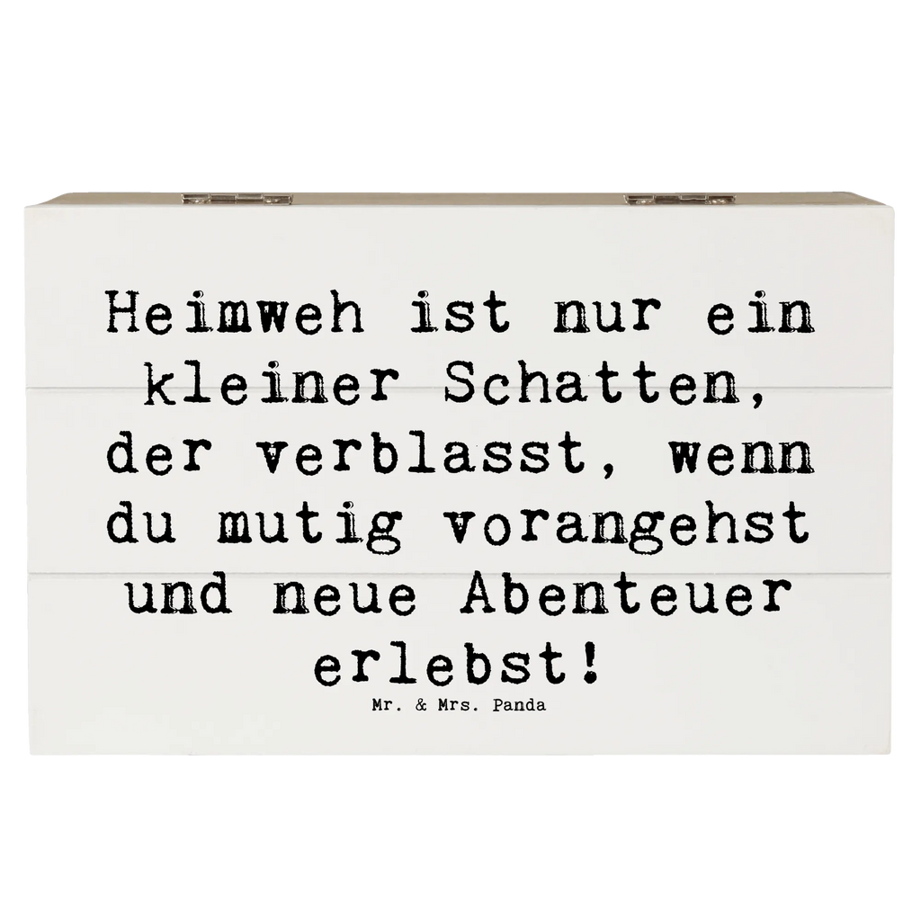 Holzkiste Spruch Heimweh überwinden Abenteuer erleben Holzkiste, Kiste, Schatzkiste, Truhe, Schatulle, XXL, Erinnerungsbox, Erinnerungskiste, Dekokiste, Aufbewahrungsbox, Geschenkbox, Geschenkdose