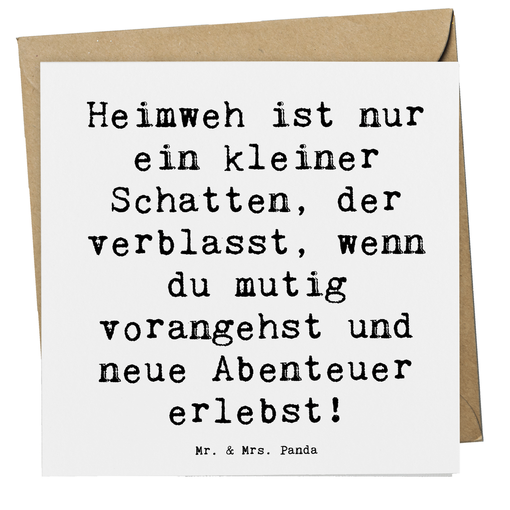 Deluxe Karte Spruch Heimweh überwinden Abenteuer erleben Karte, Grußkarte, Klappkarte, Einladungskarte, Glückwunschkarte, Hochzeitskarte, Geburtstagskarte, Hochwertige Grußkarte, Hochwertige Klappkarte