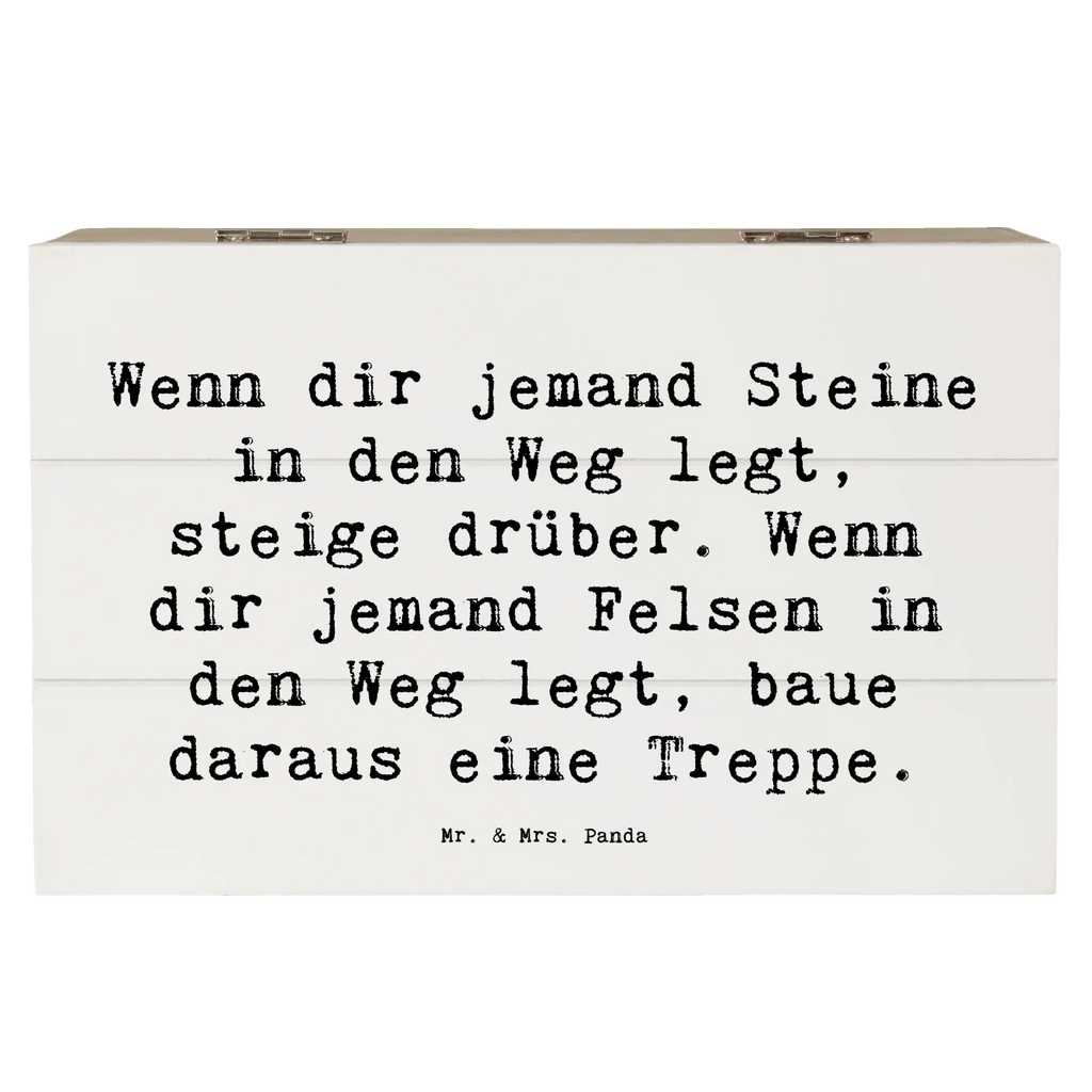 Holzkiste Spruch Stolpersteine im Alltag meistern Holzkiste, Kiste, Schatzkiste, Truhe, Schatulle, XXL, Erinnerungsbox, Erinnerungskiste, Dekokiste, Aufbewahrungsbox, Geschenkbox, Geschenkdose