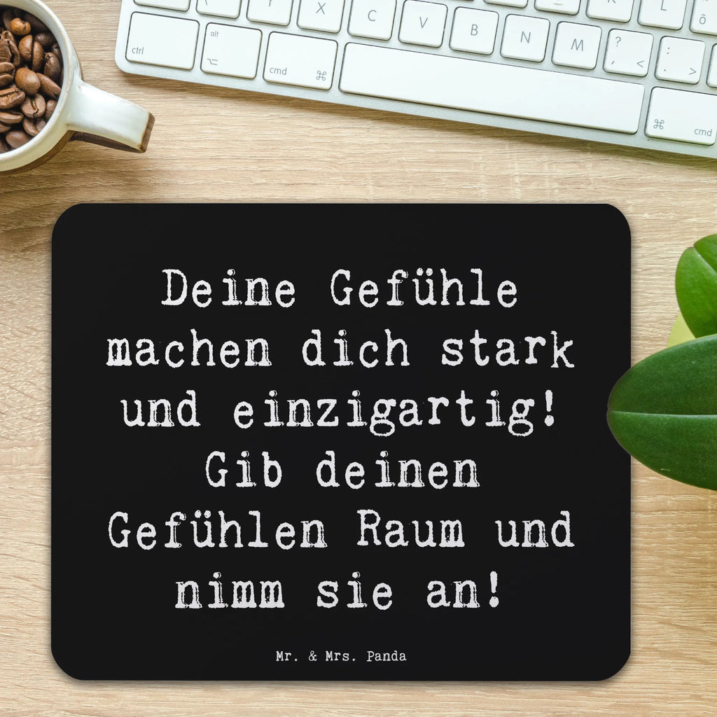 Mauspad Spruch Emotionen ausdrücken Mousepad, Computer zubehör, Büroausstattung, PC Zubehör, Arbeitszimmer, Mauspad, Einzigartiges Mauspad, Designer Mauspad, Mausunterlage, Mauspad Büro