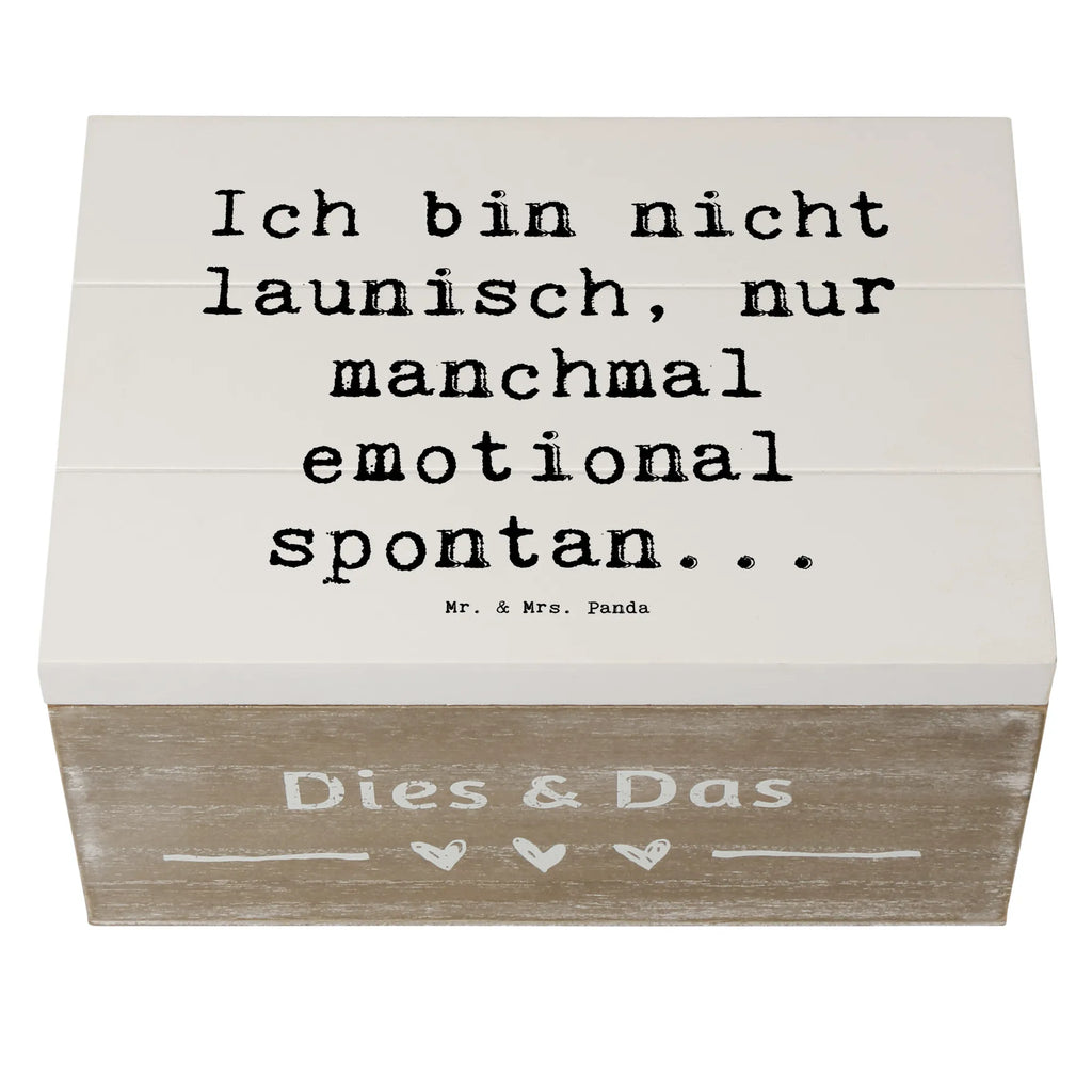 Holzkiste Spruch Emotionen ausdrücken Holzkiste, Kiste, Schatzkiste, Truhe, Schatulle, XXL, Erinnerungsbox, Erinnerungskiste, Dekokiste, Aufbewahrungsbox, Geschenkbox, Geschenkdose