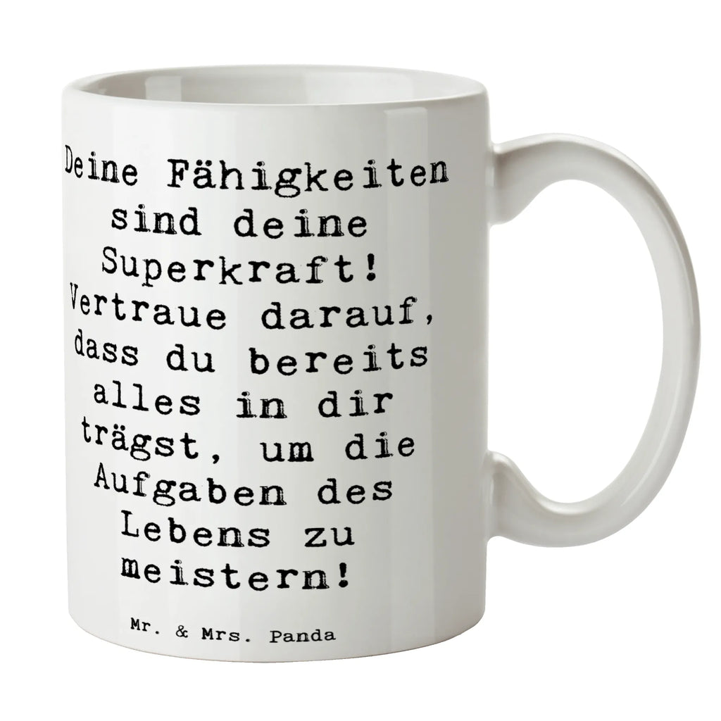 Tasse Spruch Vertrauen in Fähigkeiten Tasse, Kaffeetasse, Teetasse, Becher, Kaffeebecher, Teebecher, Keramiktasse, Porzellantasse, Büro Tasse, Geschenk Tasse, Tasse Sprüche, Tasse Motive, Kaffeetassen, Tasse bedrucken, Designer Tasse, Cappuccino Tassen, Schöne Teetassen