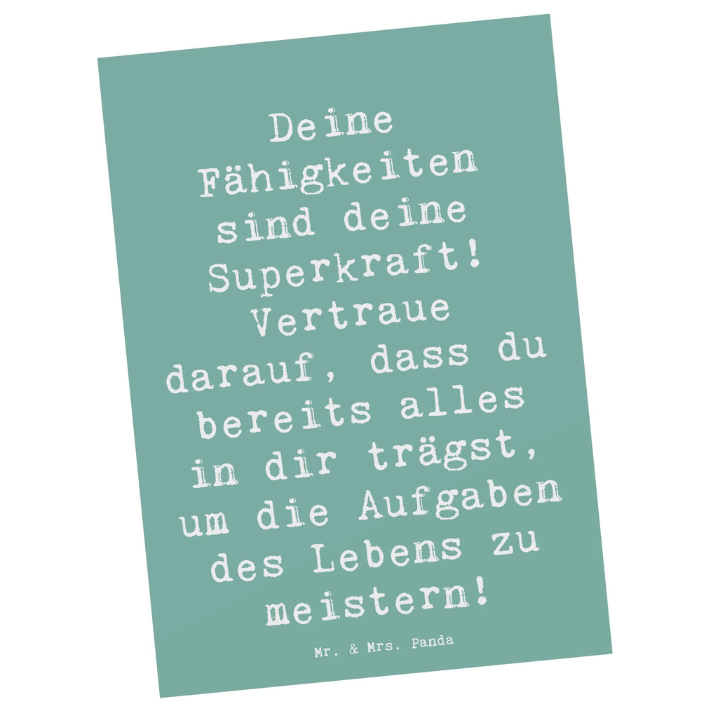 Postkarte Spruch Vertrauen in Fähigkeiten Postkarte, Karte, Geschenkkarte, Grußkarte, Einladung, Ansichtskarte, Geburtstagskarte, Einladungskarte, Dankeskarte, Ansichtskarten, Einladung Geburtstag, Einladungskarten Geburtstag