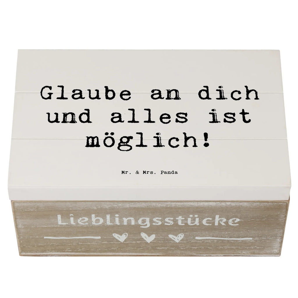 Holzkiste Spruch Vertrauen in eigene Fähigkeiten haben Holzkiste, Kiste, Schatzkiste, Truhe, Schatulle, XXL, Erinnerungsbox, Erinnerungskiste, Dekokiste, Aufbewahrungsbox, Geschenkbox, Geschenkdose