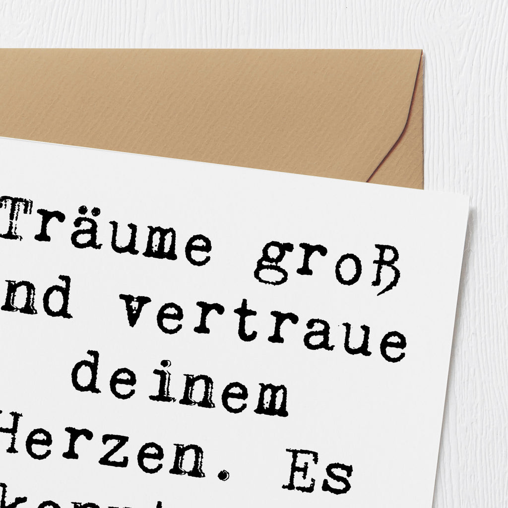 Deluxe Karte Spruch Herzen Vertrauen Karte, Grußkarte, Klappkarte, Einladungskarte, Glückwunschkarte, Hochzeitskarte, Geburtstagskarte, Hochwertige Grußkarte, Hochwertige Klappkarte