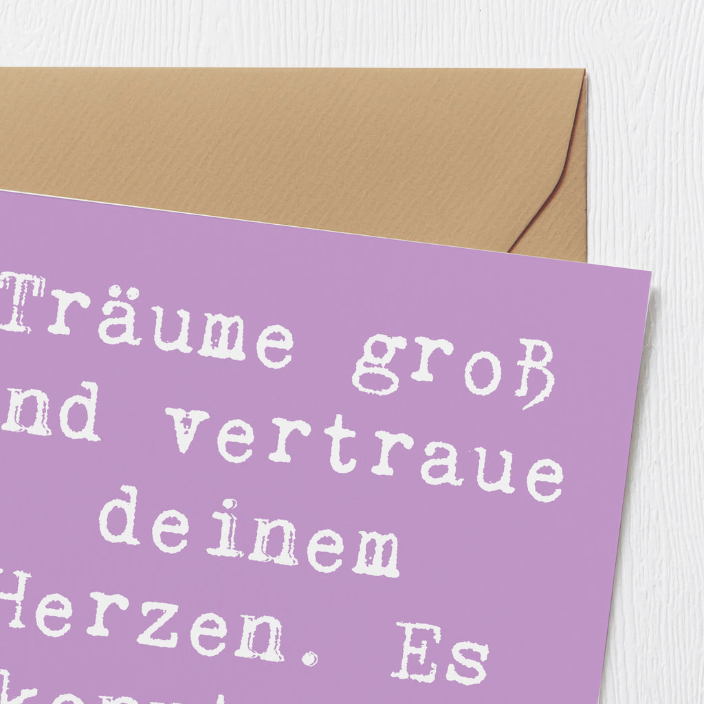 Deluxe Karte Spruch Herzen Vertrauen Karte, Grußkarte, Klappkarte, Einladungskarte, Glückwunschkarte, Hochzeitskarte, Geburtstagskarte, Hochwertige Grußkarte, Hochwertige Klappkarte